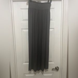 Dark grey smocked waist wide leg Ivy Jane size XS